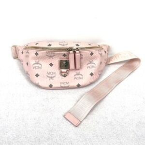 MCM Fursten Belt Bag Fanny Pack Pink